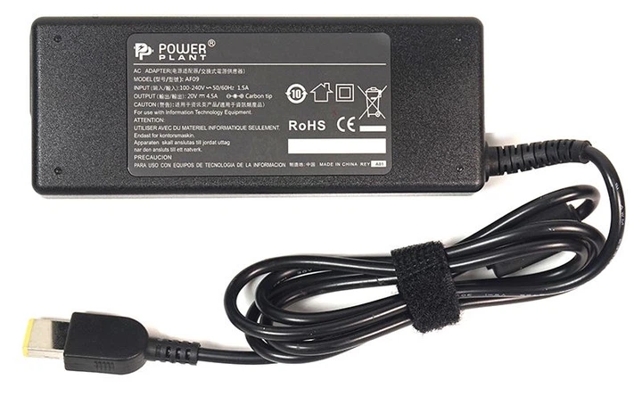 Блок живлення для ноутбуків PowerPlant IBM/LENOVO 220V, 20V 90W 4.5A (Special) (IB90HSPE) - Фото 1 Блок живлення для ноутбуків PowerPlant IBM/LENOVO 220V, 20V 90W 4.5A (Special) (IB90HSPE) - зображення 1