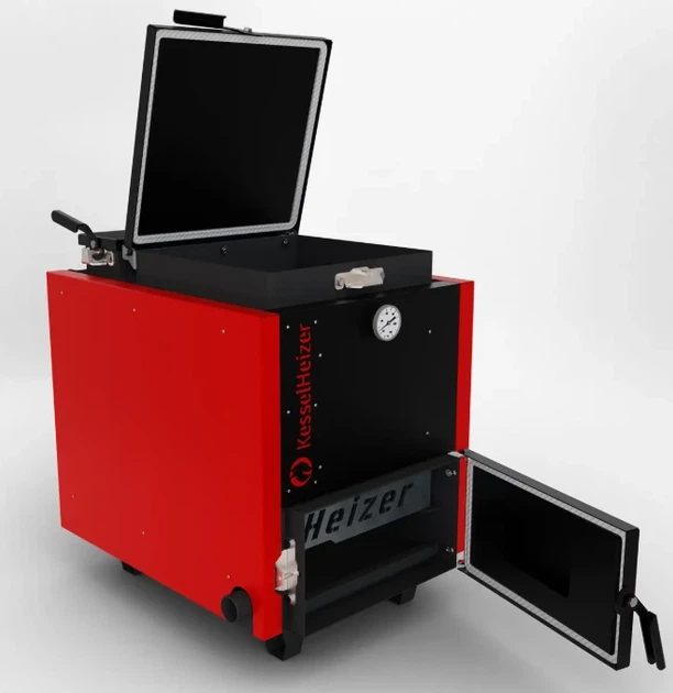 Шахтний твердопаливний котел Kessel Heizer Smart 10 кВт нижнього горіння з чавунними колосниками - зображення 5