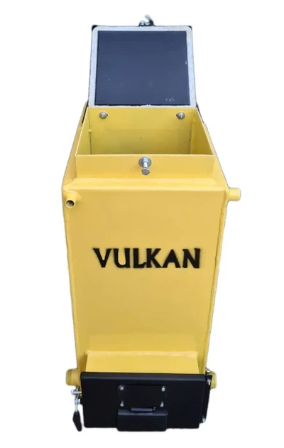 Шахтний твердопаливний котел Vulkan ECO 10 кВт нижнього горіння з чавунними колосниками - зображення 2