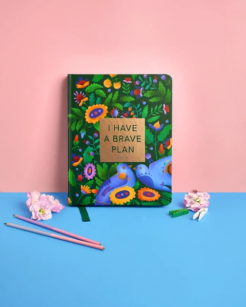 Планер «I HAVE A BRAVE PLAN» красочный темный - Фото 3 Планер «I HAVE A BRAVE PLAN» красочный темный - изображение 3