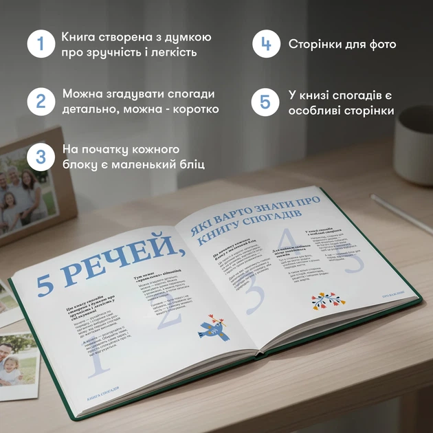 Книга воспоминаний «Истории моего дедушки» зеленая - изображение 4