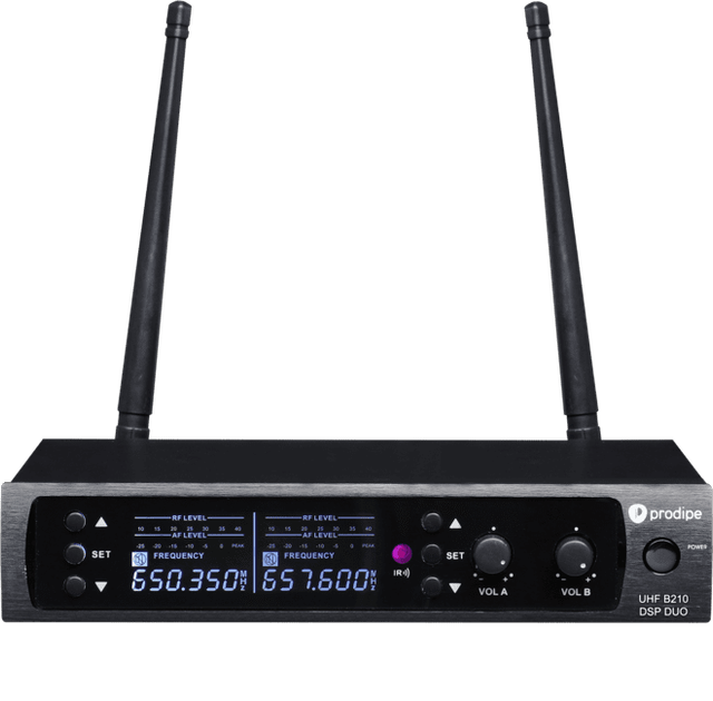 Bezprzewodowy zestaw mikrofonów instrumentalnych Prodipe UHF DSP AL21 PACK DUO Czarny (SUP_nj1661091) (3760010255674) - obraz 2