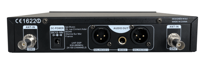 Bezprzewodowy zestaw mikrofonów instrumentalnych Prodipe UHF DSP AL21 PACK DUO Czarny (SUP_nj1661091) (3760010255674) - obraz 3
