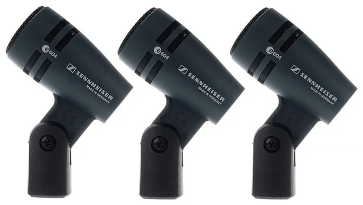 Zestaw instrumentalnych mikrofonów dynamicznych Sennheiser e604-3PACK Czarny (SUP_em465) (4044155099751) - obraz 2