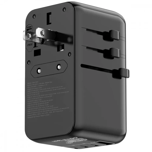 Універсальний адаптер Proove Trip 85W, USB Type-C, Type-A - зображення 4