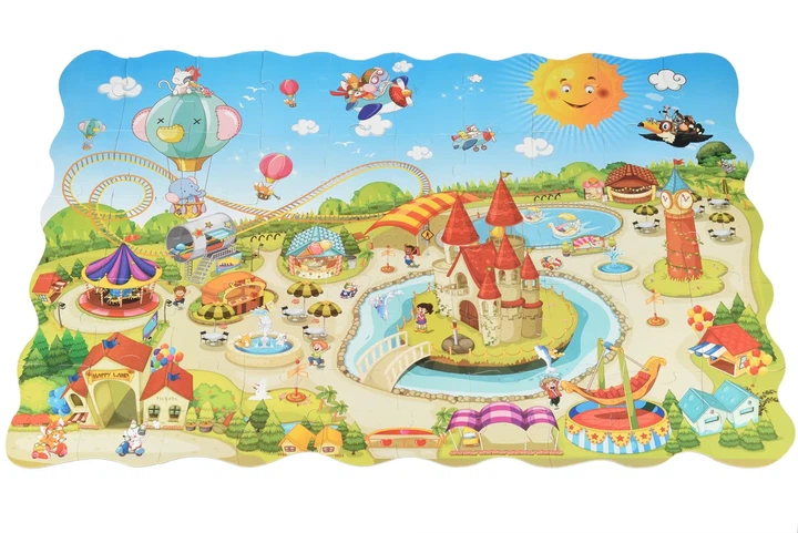 Пазл-розмальовка Same Toy Парк розваг 50ел - зображення 4