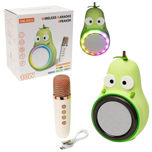 Zestaw do karaoke Askato Gruszka głośnik i mikrofon Bluetooth 128337 (6901440128337) - Zdjęcie 2 Zestaw do karaoke Askato Gruszka głośnik i mikrofon Bluetooth 128337 (6901440128337) - obraz 2