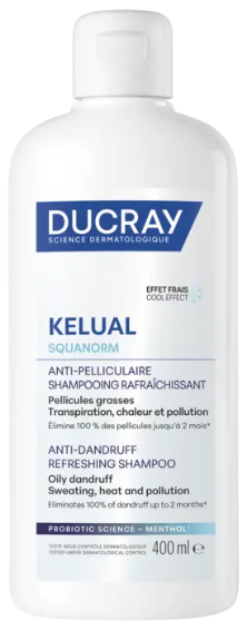 Шампунь Ducray Kelual Squanorm проти жирної лупи 400 мл (3282771000817) - Фото 1 Шампунь Ducray Kelual Squanorm проти жирної лупи 400 мл (3282771000817) - зображення 1