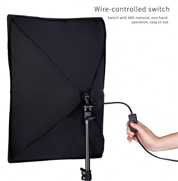 Набор постоянного света Profi-light 50×70 см с LED-лампой 30 Вт и стойкой для фотосъемки 5500K (91EFC972800B) - Фото 9 Набор постоянного света Profi-light 50×70 см с LED-лампой 30 Вт и стойкой для фотосъемки 5500K (91EFC972800B) - изображение 9