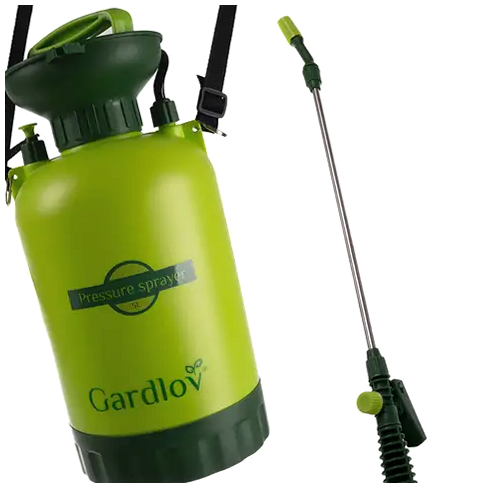 Ручной опрыскиватель 5 л с длинным шлангом для сада зелёный GARDLOV HE0823 - Фото 7 Ручной опрыскиватель 5 л с длинным шлангом для сада зелёный GARDLOV HE0823 - зображення 7