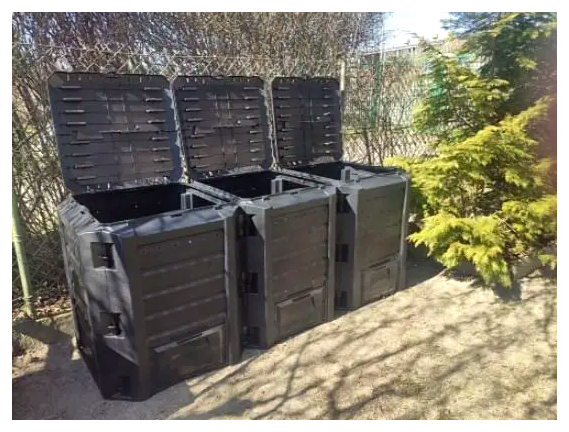 Компостер 1200 л модульный для сада полипропилен черный Prosperplast CS-0186 - изображение 3