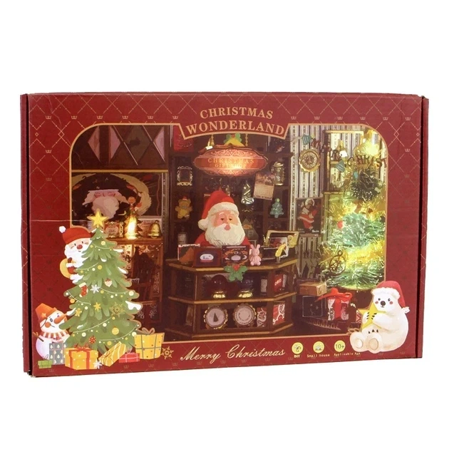 DIY конструктор румбокс Christmas Wonderland — мініатюрний різдвяний магазин із підсвіткою - Фото 8 DIY конструктор румбокс Christmas Wonderland — мініатюрний різдвяний магазин із підсвіткою - зображення 8