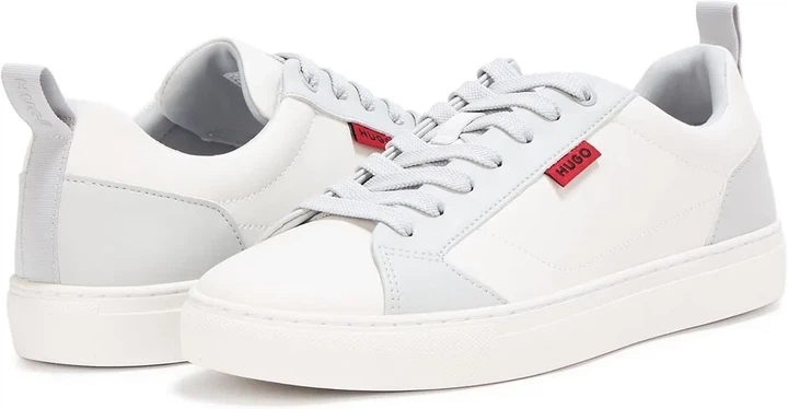 Мужские кеды HUGO 46р., белые, 30 см - Фото 4 Мужские кеды HUGO 46р., белые, 30 см - изображение 4