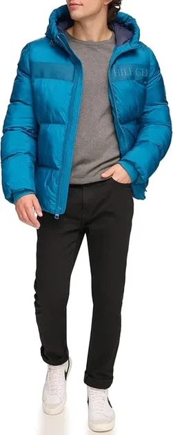 Мужская межсезонная куртка Tommy Hilfiger р. XXL, синяя - Фото 5 Мужская межсезонная куртка Tommy Hilfiger р. XXL, синяя - изображение 5