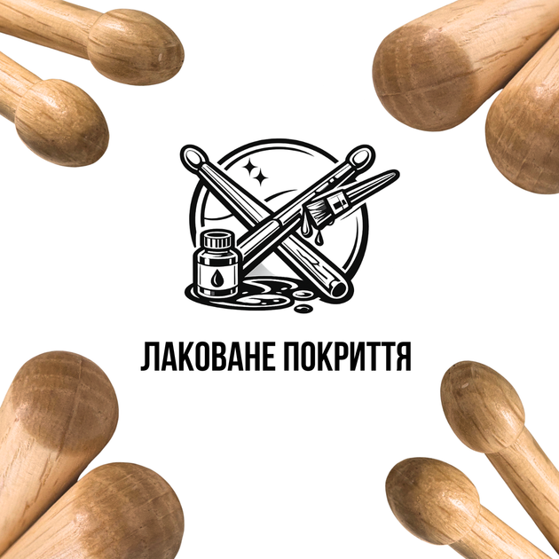 Барабанные палочки 5A - Орех, деревянные, 1 пара - изображение 5