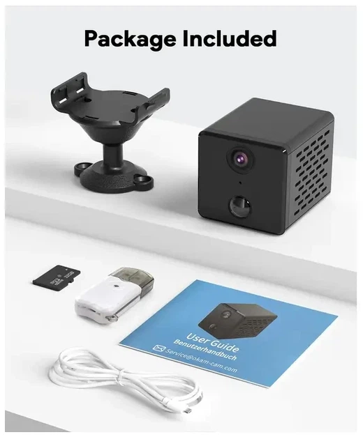 Мини-камера Braload CB71 WiFi Full HD - Беспроводная IP камера с ночным видением и датчиком движения - Б/У - изображение 4