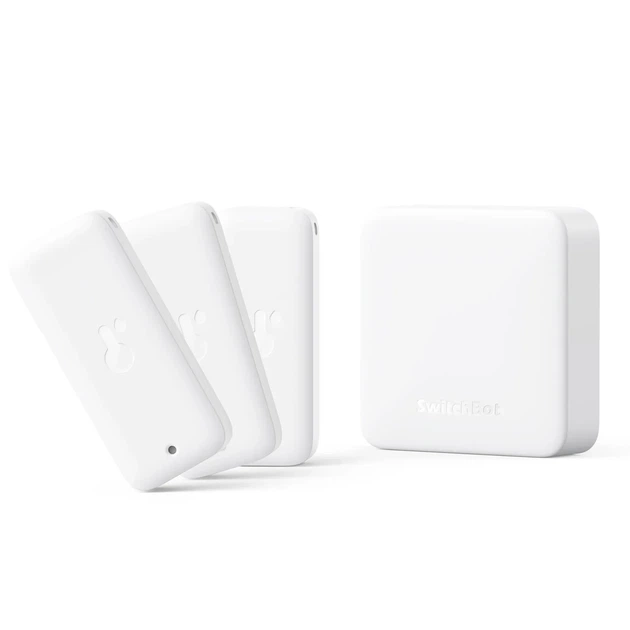 Комплект датчиків температури та вологості SwitchBot Indoor/Outdoor Thermo-Hygrometer з Wi-Fi хабом (3 датчики + Hub) - Б/В - Фото 1 Комплект датчиків температури та вологості SwitchBot Indoor/Outdoor Thermo-Hygrometer з Wi-Fi хабом (3 датчики + Hub) - Б/В - зображення 1