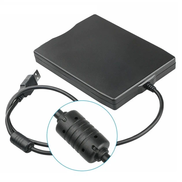 Внешний дисковод для USB Portable Diskette Drive 3.5" FDD (внешний флоппи-дисковод USB для гибких магнитных дисков) - Б/У - изображение 3