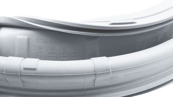 Гума (манжета) люка для пральної машини Samsung DC64-03690A (1 патрубок глухий) - Фото 3 Гума (манжета) люка для пральної машини Samsung DC64-03690A (1 патрубок глухий) - зображення 3