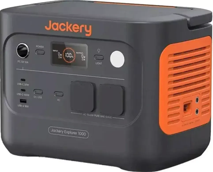 Зарядна станція Jackery Explorer 1000 v2 (1500 Вт, 1070 Вт·год, LiFePO4) - Фото 2 Зарядна станція Jackery Explorer 1000 v2 (1500 Вт, 1070 Вт·год, LiFePO4) - изображение 2