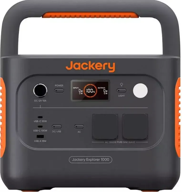 Зарядна станція Jackery Explorer 1000 v2 (1500 Вт, 1070 Вт·год, LiFePO4) - Фото 4 Зарядна станція Jackery Explorer 1000 v2 (1500 Вт, 1070 Вт·год, LiFePO4) - изображение 4