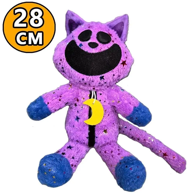 Дитяча м'яка іграшка Кіт Дремот Кетнеп CatNap Poppy Playtime, 28 см - Фото 1 Дитяча м'яка іграшка Кіт Дремот Кетнеп CatNap Poppy Playtime, 28 см - зображення 1