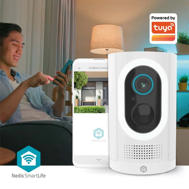 Kamera IP Nedis SmartLife Outdoor Camera Spotlight 3MP White (WIFICBO33WT) - obraz 14