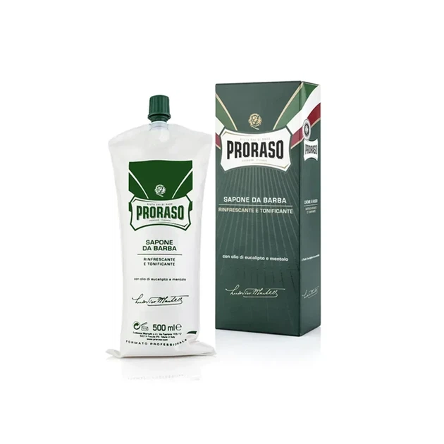 Крем для бритья Proraso Shaving Cream Tube Refresh Eucalyptus 500 мл с эвкалиптом и ментолом, профессиональное освежающее средство - Фото 6 Крем для бритья Proraso Shaving Cream Tube Refresh Eucalyptus 500 мл с эвкалиптом и ментолом, профессиональное освежающее средство - изображение 6