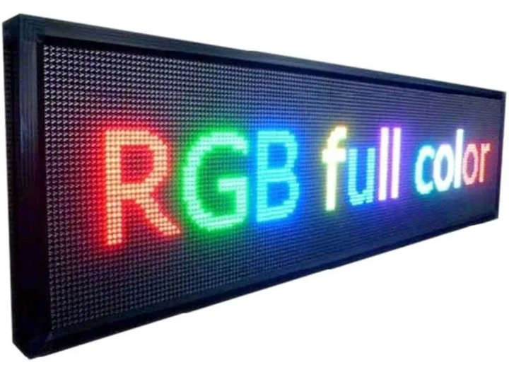 LED-вывеска 100×23 см RGB с движущейся строкой, рекламное электронное табло - Фото 2 LED-вывеска 100×23 см RGB с движущейся строкой, рекламное электронное табло - изображение 2