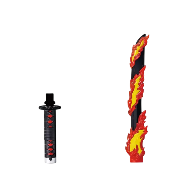 Катана Bandai Клинок рассекающий демонов Танжиро Demon Slayer Tanjiro Hinokami Kagura 55 см K B DS T HK 55 - изображение 3