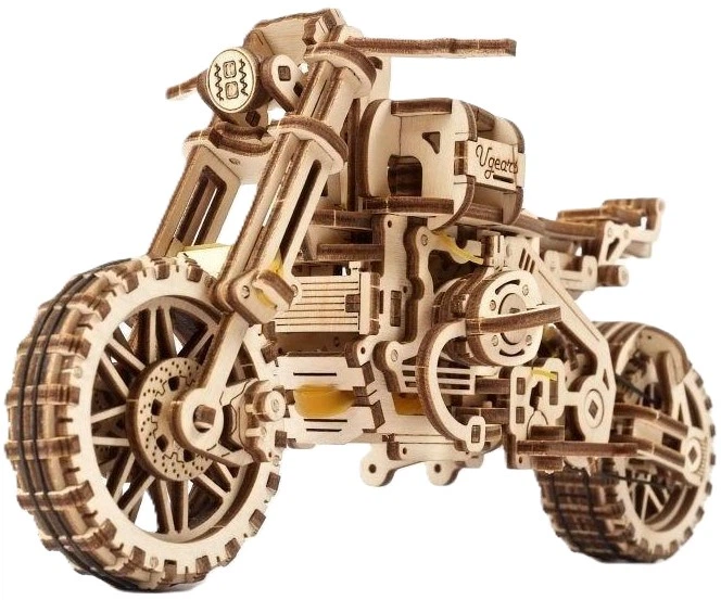 Механічна модель для складання UGEARS UGR‑10 Scrambler (4820184121133) - Фото 1 Механічна модель для складання UGEARS UGR‑10 Scrambler (4820184121133) - зображення 1