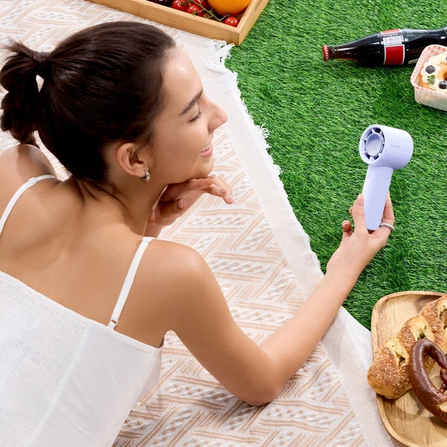 Wentylator Jisulife Handheld Fan 10 Niebieski - obraz 12