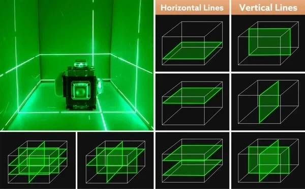 Лазерний рівень Laser 16 ліній на 2 акумулятори - зображення 2