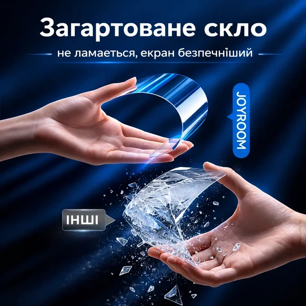 Защитное стекло Joyroom HD Full Screen для iPhone 17 Pro (1 шт + набор для установки) - изображение 4