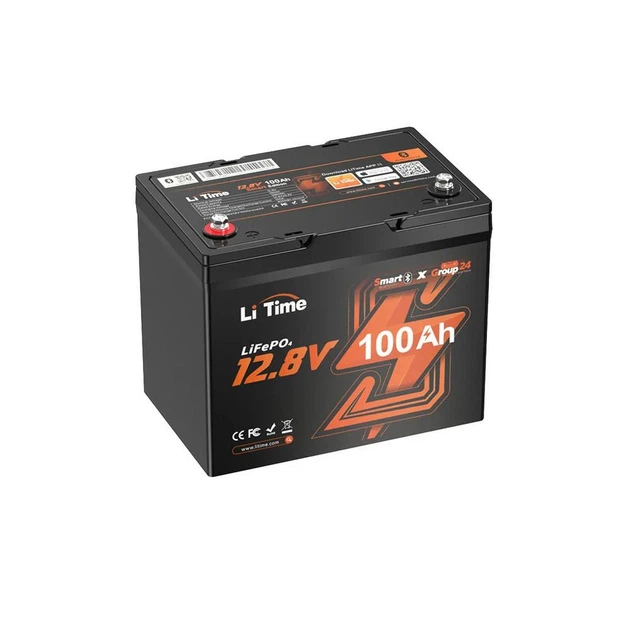 Комплект резервного живлення 500W 1280Wh: інвертор з функцією ДБЖ Kraft KRF-AVR600VA/500W-12V + акумуляторна батарея LiFePO4 12.8V 100Ah з Bluetooth LiTime Group24 L12V100-100-GROUP24-BT-4-A70 (44-00513-42-00094) - изображение 3