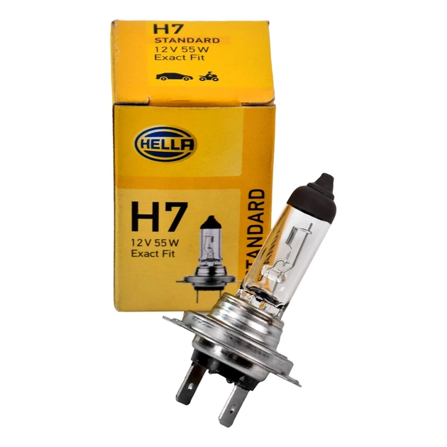 Автолампа галогеновая Hella Standard H7 PX26d 55W 12V прозрачная (8GH007157121) - Фото 3 Автолампа галогеновая Hella Standard H7 PX26d 55W 12V прозрачная (8GH007157121) - изображение 3