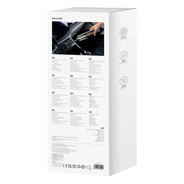 Портативный пылесос Baseus A2Pro 6000Pa 80W Black (VCAQ040001) - изображение 6