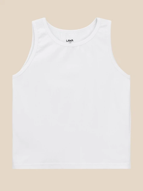 Майка однотонна для хлопчика LAWA BBC02359 146 см Білий shop (2000999636233) - Фото 1 Майка однотонна для хлопчика LAWA BBC02359 146 см Білий shop (2000999636233) - изображение 1