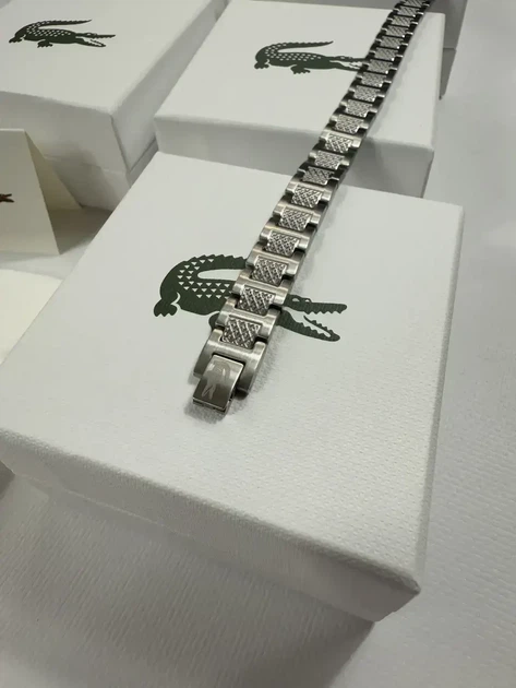 Чоловічий браслет Lacoste із неіржавкої сталі - Фото 3 Чоловічий браслет Lacoste із неіржавкої сталі - зображення 3