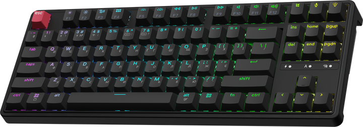 Клавіатура бездротова Keychron C3 Max Super Red Switch Black RGB (C3M-H1-UA) - изображение 3
