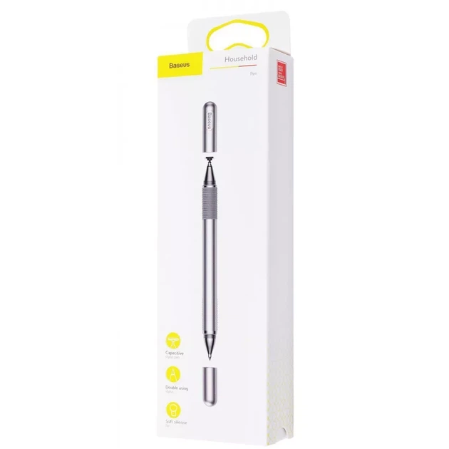 Стилус Baseus Golden Cudgel Capacitive, универсальный, серебряный - Фото 2 Стилус Baseus Golden Cudgel Capacitive, универсальный, серебряный - изображение 2