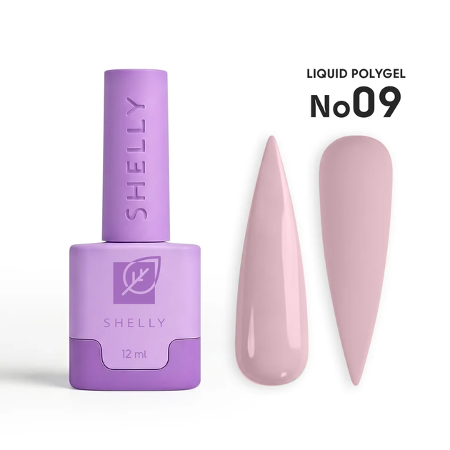 Жидкий полигель для ногтей 09 Liquid PolyGel Shelly 12 мл 4823109414020 - Фото 1 Жидкий полигель для ногтей 09 Liquid PolyGel Shelly 12 мл 4823109414020 - изображение 1