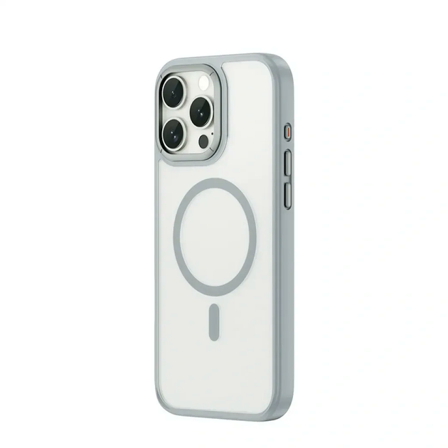 Чехол Armor Pro Case MagSafe для iPhone 17 Pro серый защитный полиуретановый аксессуар для защиты от повреждений - изображение 2