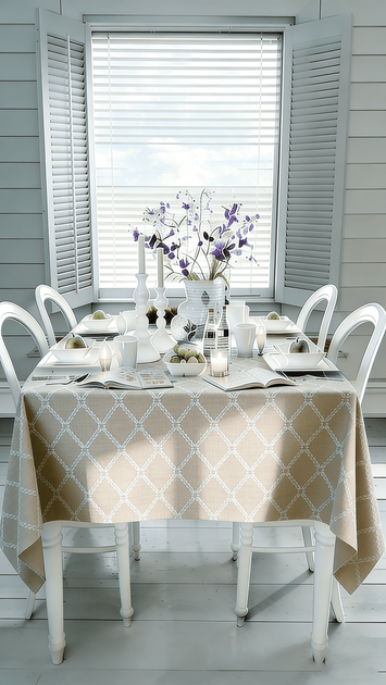 Кухонний текстиль SOHO Скатер. 140*180см PEVA Beige Harmony (HW1470) - изображение 3