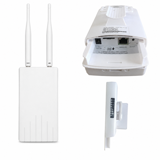 4G Wi-Fi роутер LTE CPE 905 із SIM-картою, 2.4 ГГц, до 150 Мбіт/с, 1 LAN, USB, білий - изображение 2