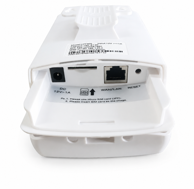 4G Wi-Fi роутер LTE CPE 905 із SIM-картою, 2.4 ГГц, до 150 Мбіт/с, 1 LAN, USB, білий - изображение 4