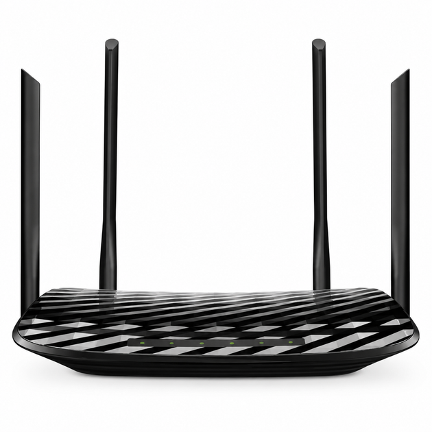 Дводіапазонний Wi-Fi роутер TP-Link Archer C5 AC1200, 2.4/5 ГГц, 4 антени, чорний - изображение 2