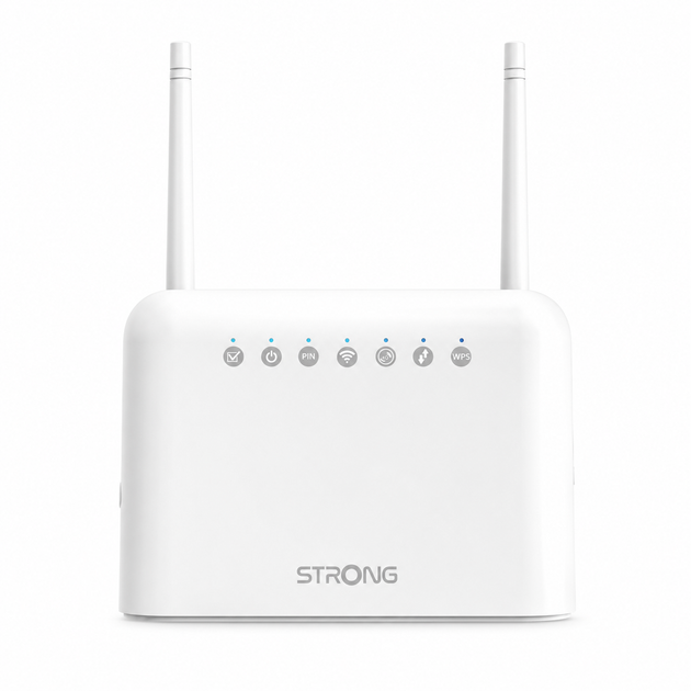 4G Wi-Fi роутер STRONG 4G LTE 350 із SIM-картою, 2.4 ГГц, до 300 Мбіт/с, 4 LAN, білий - изображение 2