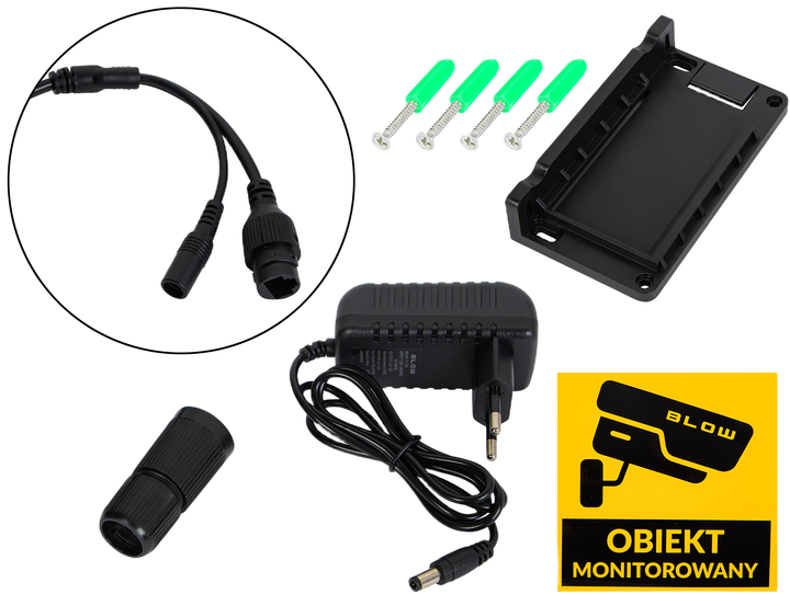 Kamera IP Blow WiFi 6MP V380 Black (5900804153627) - obraz 3