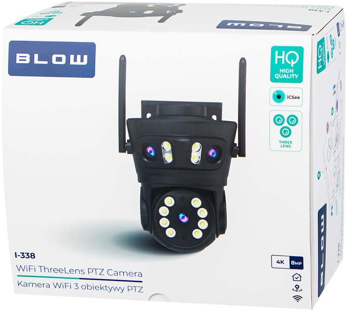 Kamera IP Blow WiFi 8MP I-338 PTZ (5900804153498) - obraz 5